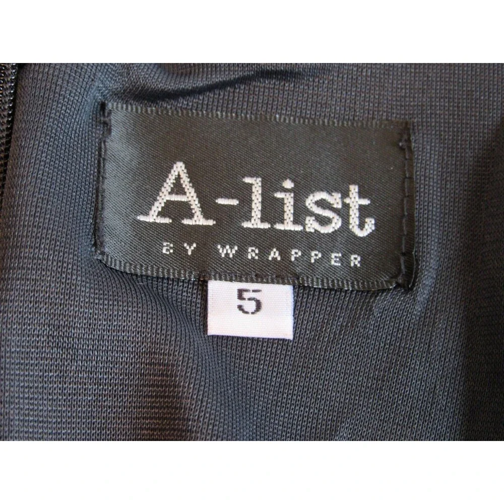 A List by Wrapper Blue/Blk/Green Y2K Sleeveless Color Block Pant Suit Size 5 5/6 - Picture 3 of 8